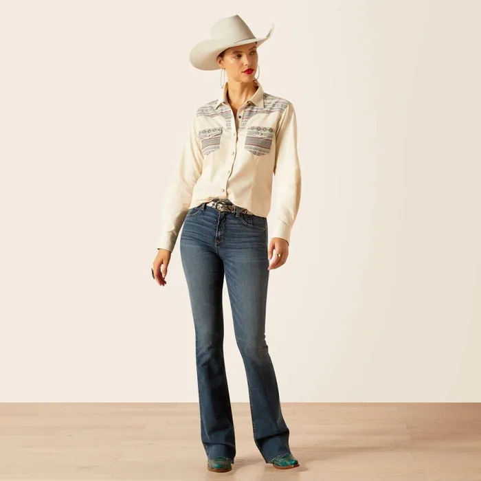 Sendero Serape Shirt Serapeturtledove Women Ariat TShirts and Tops Sendero Serape Shirt Serapeturtledove Women Ariat TShirts and Tops