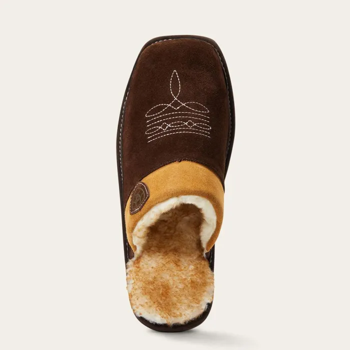 Silversmith Square Toe Slipper Chocolate Men Ariat Slippers Silversmith Square Toe Slipper Chocolate Men Ariat Slippers
