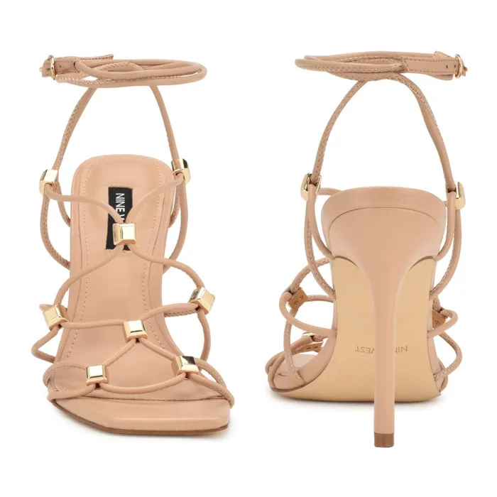 Tenor Ankle Wrap Heeled Sandals Warm Blush Women Nine West High Heels
