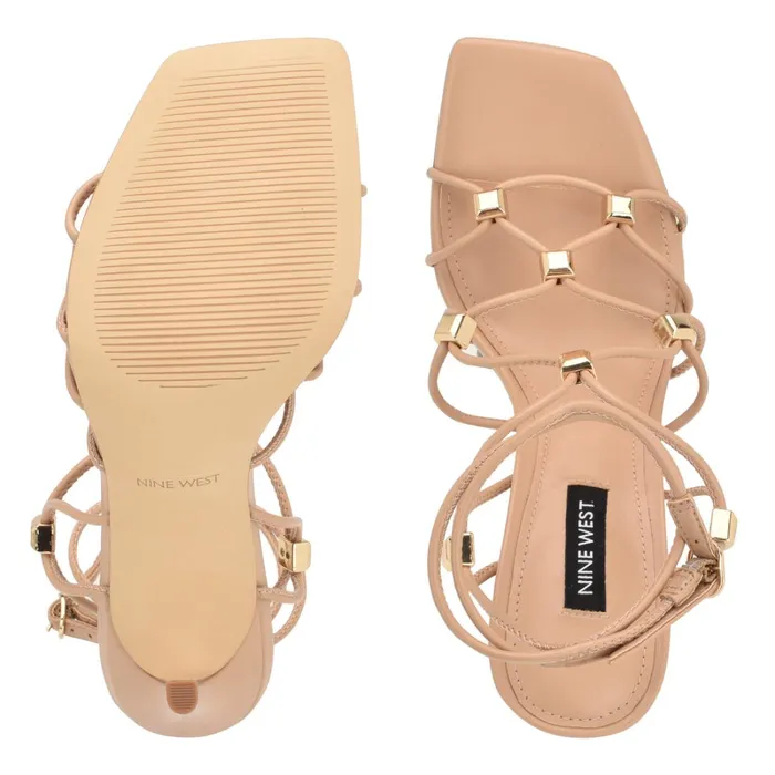 Tenor Ankle Wrap Heeled Sandals Warm Blush Women Nine West High Heels