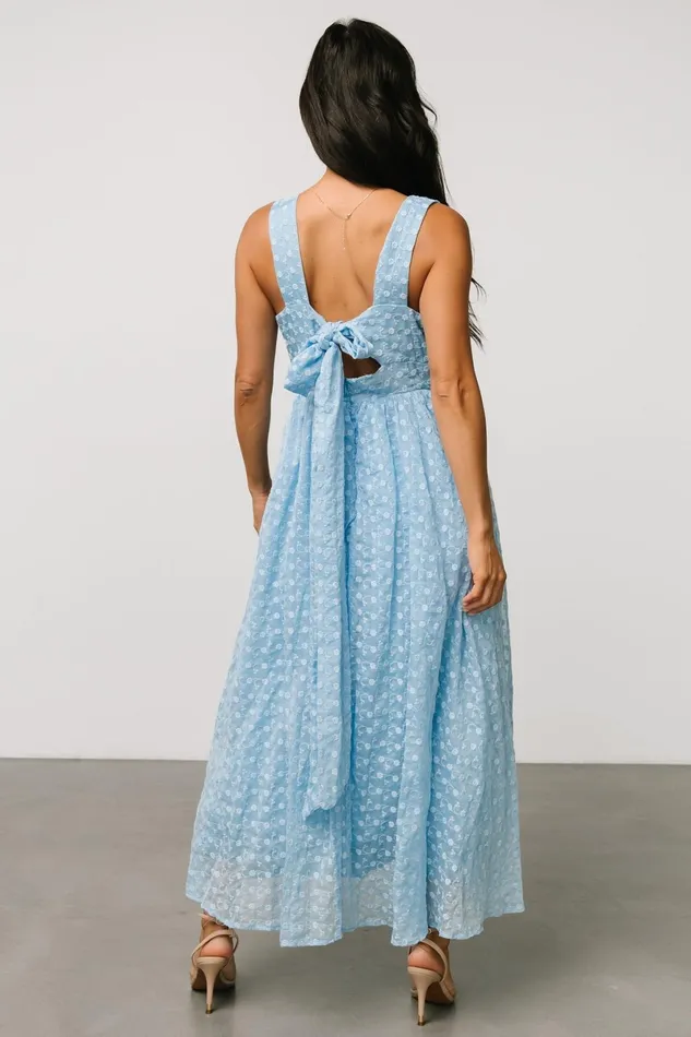 Thalia Embroidered Tank Midi Dress Blue Women Baltic Born Midi Dresses