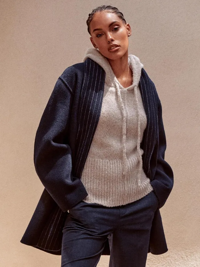 The Camille Luxe Hoodie Dusk Mlange Women Brochu Walker Sweaters