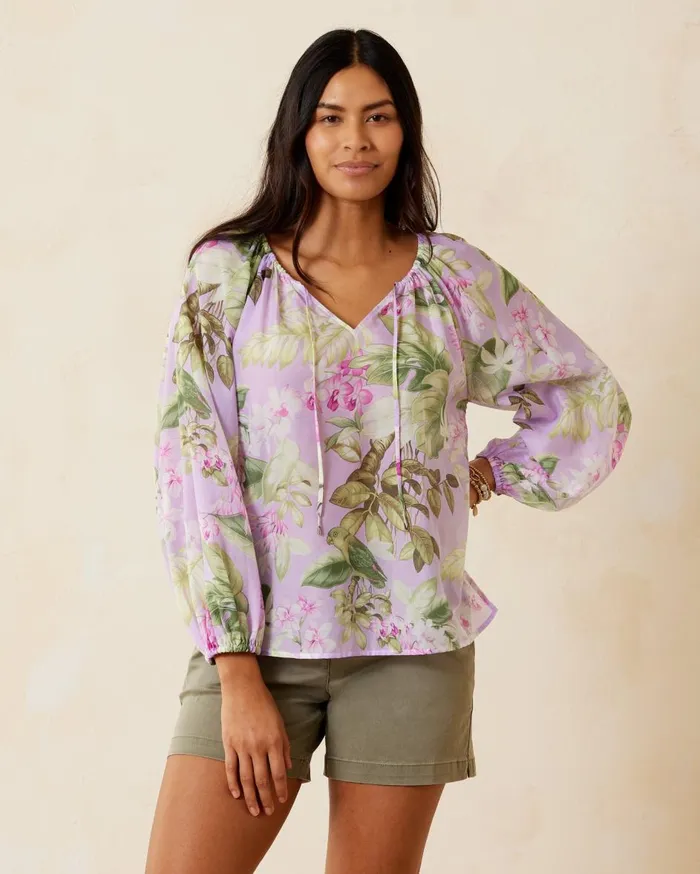 Tommy Bahama Island Gauze Villa Solstice ShortSleeve Top Blue Vault Women Tops and Shirts Tommy Bahama Island Gauze Villa Solstice ShortSleeve Top Blue Vault Women Tops and Shirts
