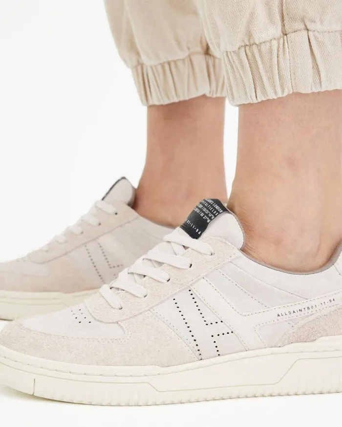 Vix Low Top Round Toe Suede Sneakers Pale Rose Pink Women AllSaints Shoes and Boots Vix Low Top Round Toe Suede Sneakers Pale Rose Pink Women AllSaints Shoes and Boots