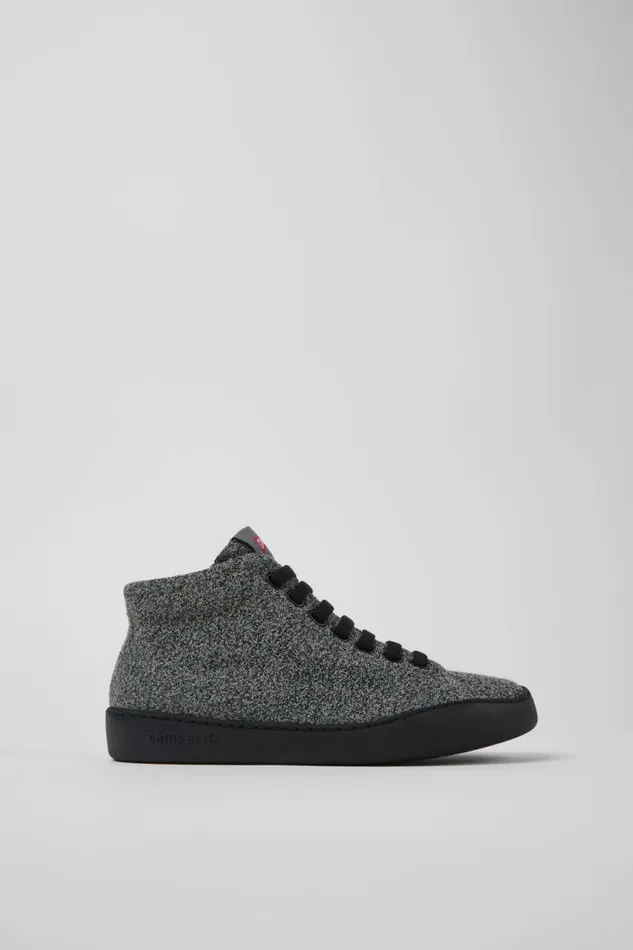 Women Camper Ankle Boots Peu Touring Gray Textile Ankle Boots
