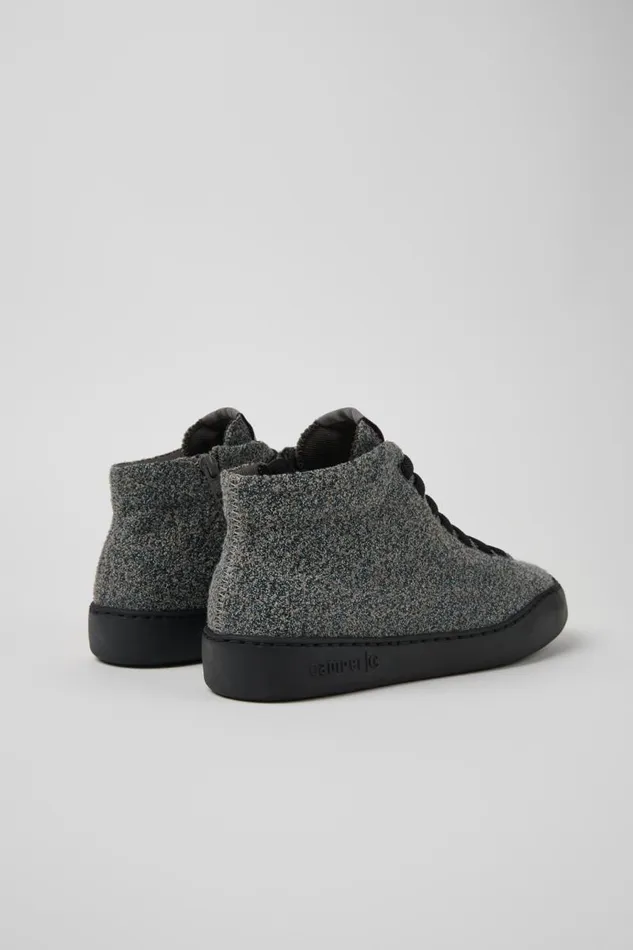 Women Camper Ankle Boots Peu Touring Gray Textile Ankle Boots