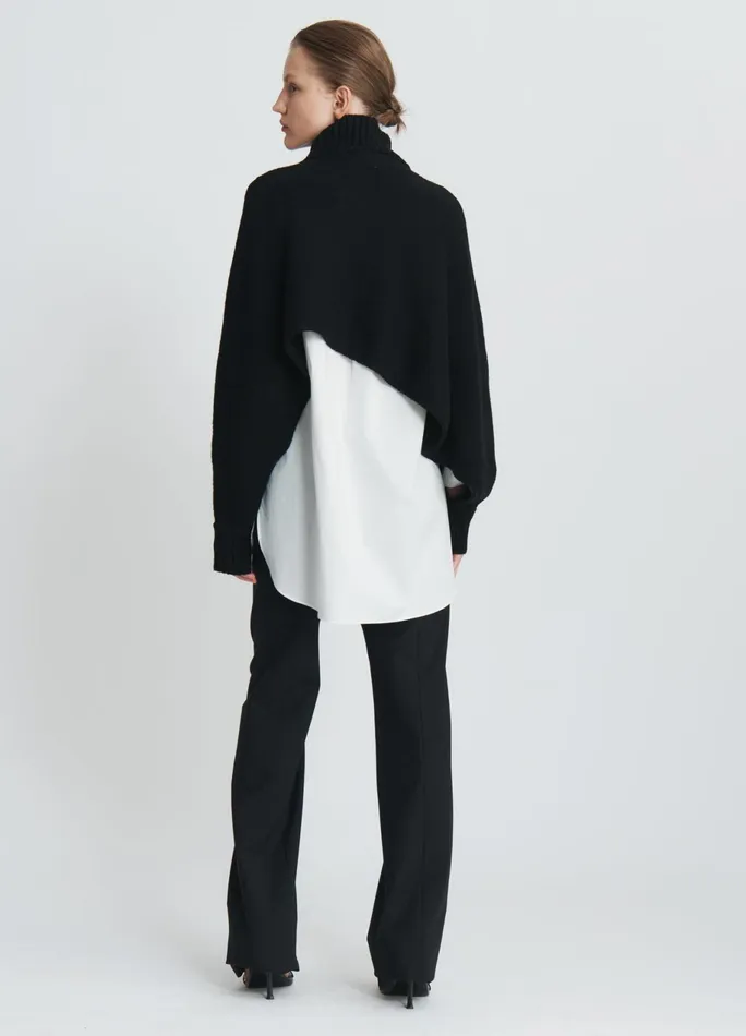 Women Cropped Sweater Bib MONSE Knitwear