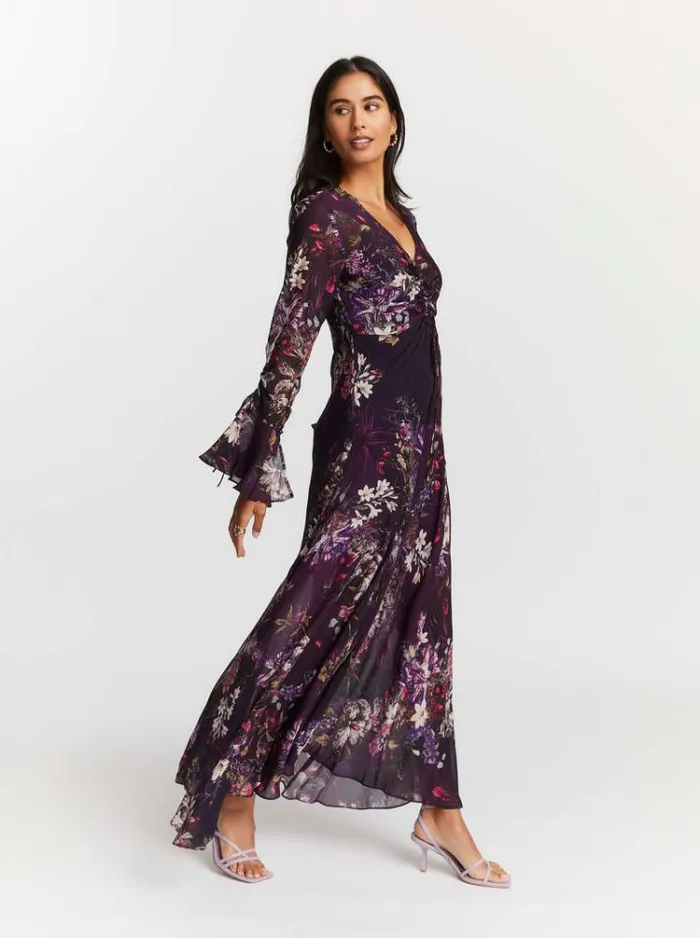 Women DIANA DRESS Aubergine Robert Graham Dresses