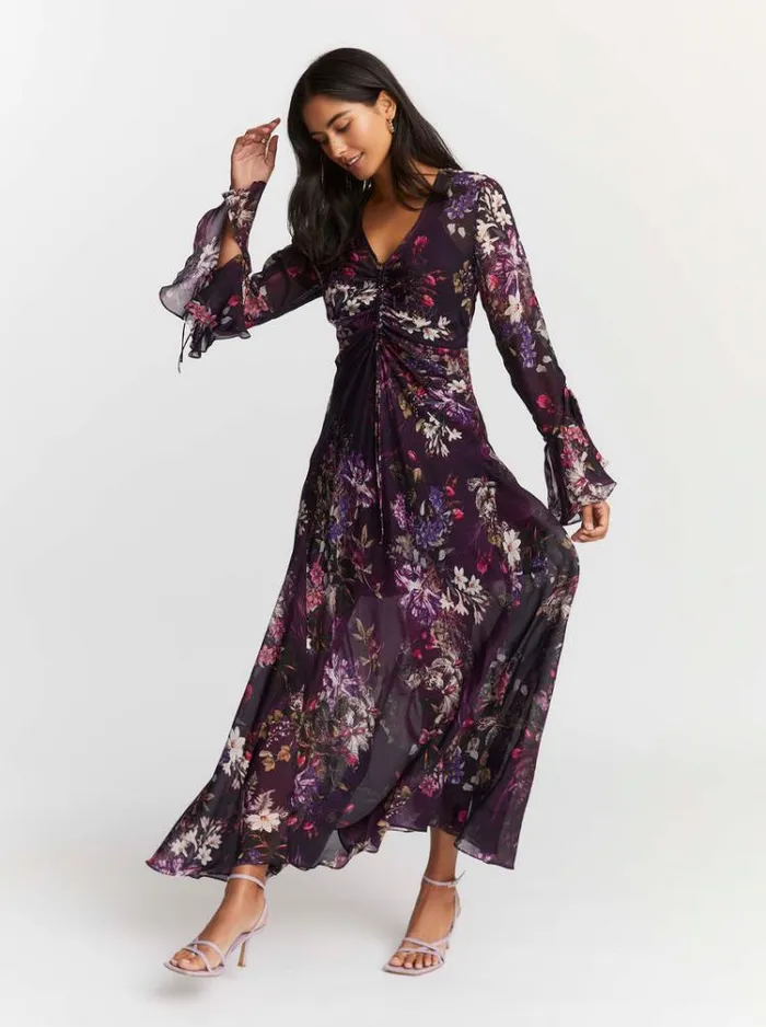 Women DIANA DRESS Aubergine Robert Graham Dresses