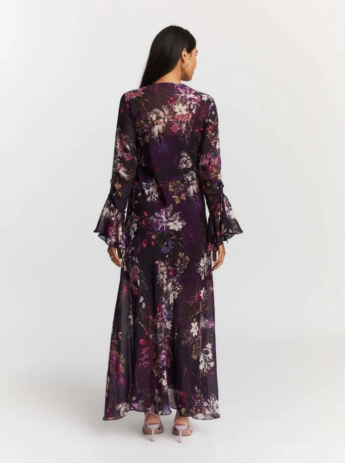 Women DIANA DRESS Aubergine Robert Graham Dresses