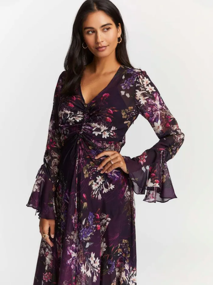 Women DIANA DRESS Aubergine Robert Graham Dresses