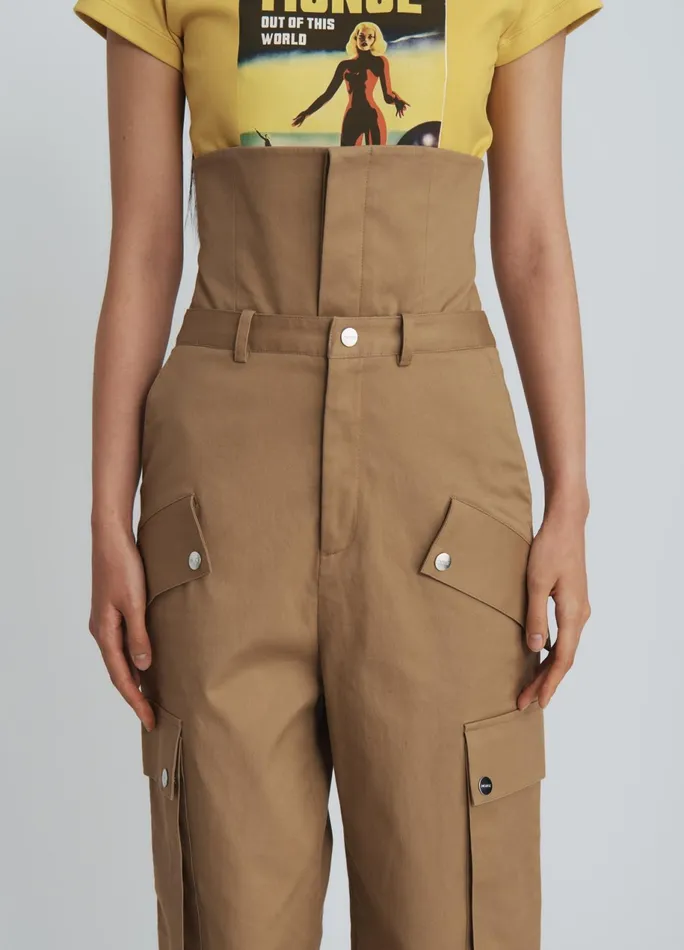 Women Double Waistband Cargo Pants MONSE Bottoms
