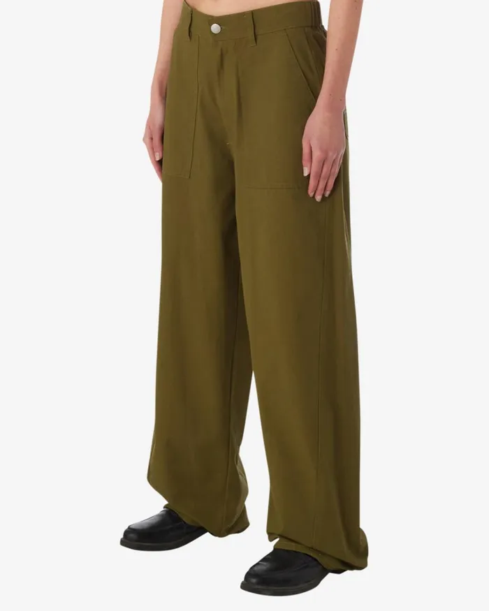 Women EUGENE UTILITY PANT Unbleached OBEY Clothing Denim