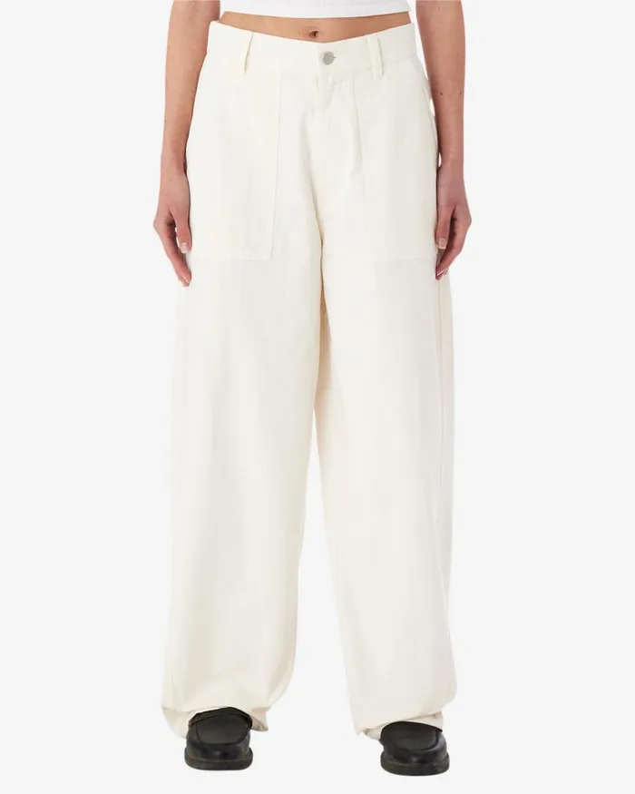 Women EUGENE UTILITY PANT Unbleached OBEY Clothing Denim