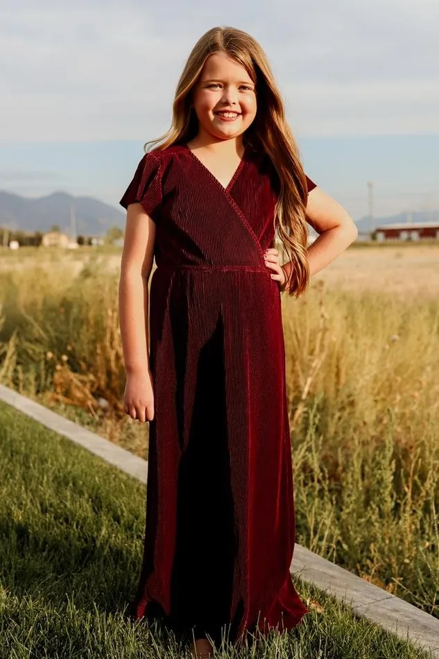 Youth Athena Pleated Maxi Dress Mulberry Women Baltic Born Flower Girl