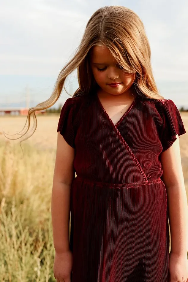 Youth Athena Pleated Maxi Dress Mulberry Women Baltic Born Flower Girl Youth Athena Pleated Maxi Dress Mulberry Women Baltic Born Flower Girl