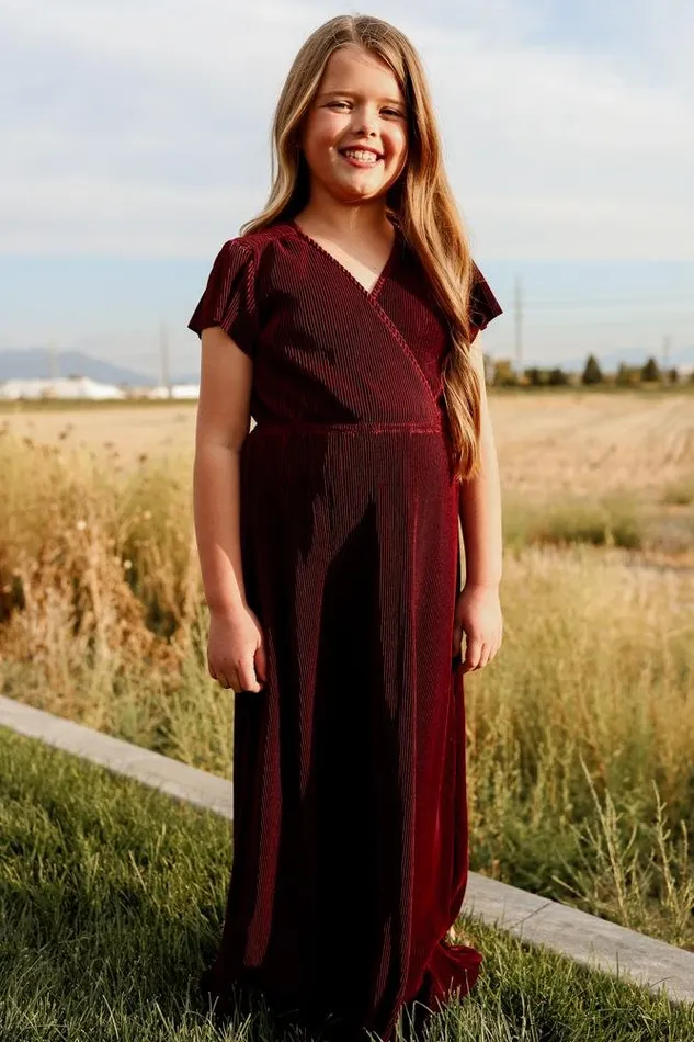 Youth Athena Pleated Maxi Dress Mulberry Women Baltic Born Flower Girl Youth Athena Pleated Maxi Dress Mulberry Women Baltic Born Flower Girl