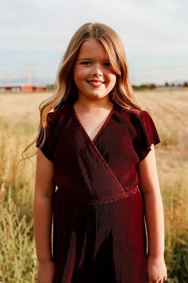 Youth Athena Pleated Maxi Dress Mulberry Women Baltic Born Flower Girl Youth Athena Pleated Maxi Dress Mulberry Women Baltic Born Flower Girl