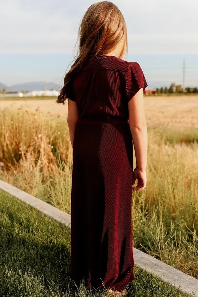 Youth Athena Pleated Maxi Dress Mulberry Women Baltic Born Flower Girl Youth Athena Pleated Maxi Dress Mulberry Women Baltic Born Flower Girl